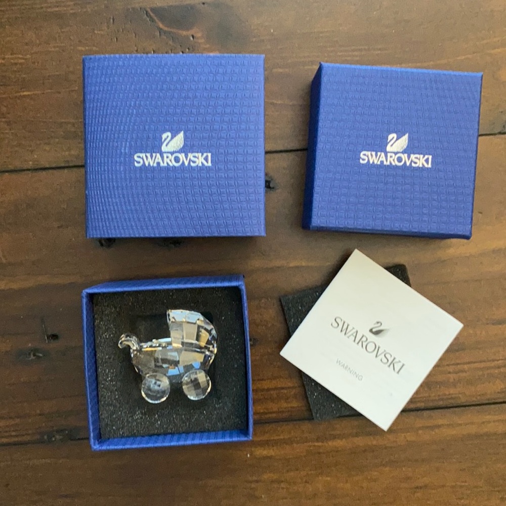 Authentic Swarovski baby carriage